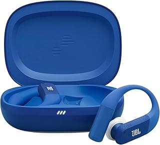 JBL Endurance Peak 4 Noise Cancelling In-Ear True Wireless Sport Earbuds with Bluetooth, 48-Hour Battery Life, TwistLock Secure Fit, IP68 Waterproof & Dustproof, JBL Pure Bass Sound, Blue