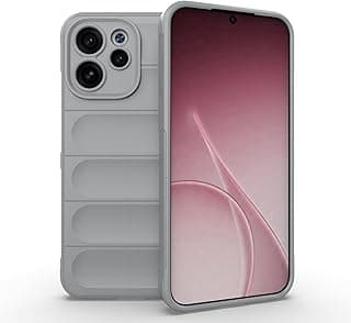 phone case cover Magic Shield TPU + Silicone UNBLACK Shockproof Phone Case compatible with Oppo Reno 15F (grey)