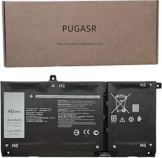بطارية لابتوب PUGASR JK6Y6 للاتيتيود 3410 و3510، فوسترو 5300 5401 5501 انسبيرون 5300 5401 5402 5408 5409،5508، 5400، 7405، 7300، 7500 2 في 1. سلسلة سيلفر، in-10C5KG6 و0CF5RH، 11.25 فولت 40 وات - ساعة