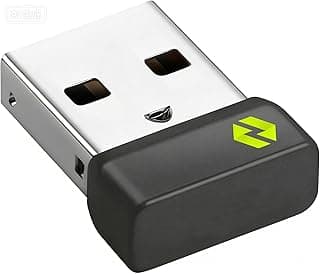 مستقبل لوجيتك Bolt USB-A، موديل W126584295، أسود وأخضر، للماوس والكيبورد، يعمل مع أي منتج من لوجيتك يحمل شعار Bolt (مستقبل واحد، يربط حتى 6 أجهزة)