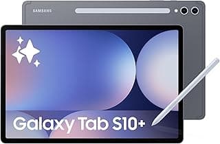 سامسونج تابلت جالكسي تاب S10+، تابلت ذكاء اصطناعي، تابلت اندرويد، واي فاي، ذاكرة RAM 12GB، تخزين 256GB، شاشة اموليد، مضاد للانعكاس، متين، يتضمن قلم S، رمادي مونستون (اصدار الامارات العربية المتحدة)