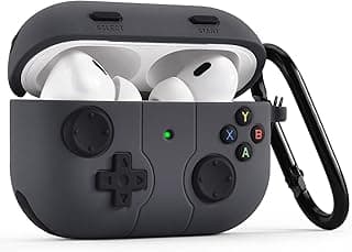 جراب حماية KOREDA لسماعات AirPods Pro، تصميم لعبة مضحك من السيليكون مع ميدالية للجيل الأول/الثاني