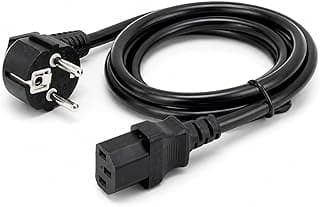 كابل طاقة فاخر PrimeX Plus PX-SL-P418 طول 1.5 متر، كابل PSU لتعدين العملات 3x1.5mm سميك، نحاس نقي 100%