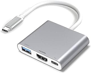 محول USB C الى HDMI، محول 3 في 1 HDMI الى USBC رقمي متعدد المنافذ، محول USB نوع C الى HDMI 4K، USB 3.0، توصيل طاقة 100 واط لماك بوك برو اير، ايباد برو 2020، كروم بوك، ديل XPS، سيرفس وسامسونج