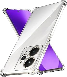 جراب متوافق مع Realme 15 Pro 5G، غطاء سيليكون شفاف TPU مقاوم للصدمات مع حماية للكاميرا وزوايا مقاومة للصدمات - شفاف