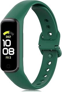 حزام بديل لسوار اللياقة البدنية سامسونج Galaxy Fit 2 (SM-R220) من السيليكون الناعم القابل للتعديل للرجال والنساء