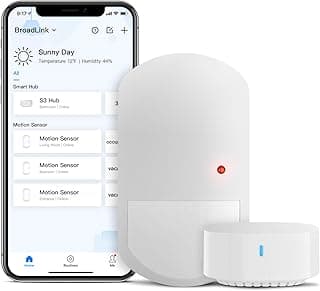 مستشعر حركة ذكي مع هب، لاسلكي 2.4G PIR لأتمتة المنزل، إضاءة، إشعارات، يعمل مع اليكسا، IFTTT، يتطلب هب S3