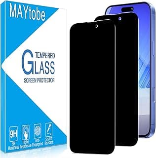 MAYtobe [2-Pack Privacy Screen Protector for iPhone 16 Plus Tempered Glass, Anti Spy, No Bubbles, Anti Scratch, Easy to Install