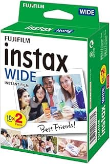 فوجي فيلم ورق تصوير فوري لكاميرا انستاكس وايد من 20 ورقة لكاميرا فوجي فيلم Instax WIDE300