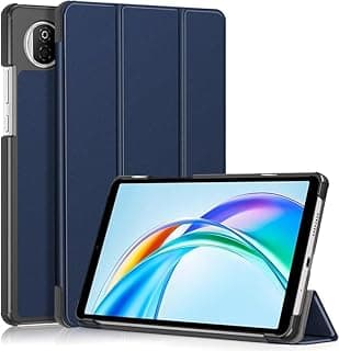 جراب متوافق مع Honor Pad X7 مقاس 8.7 بوصة، جراب جلد PU نحيف للغاية بخاصية المسند [مضاد للصدمات] - كحلي