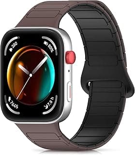 Magnetic Strap for Huawei Watch Fit 4 Pro/Fit4/Fit 3 Replacement Straps Strong Silicone, Easy to Wear, Waterproof, Sporty, Daily Wear Watchbands for Men and Women