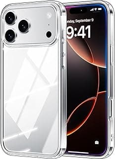 جراب Dl3 Mobilak متوافق مع iPhone 17 Pro، جراب شفاف كريستالي من سيليكون TPU ناعم ومرن ومضاد للخدش
