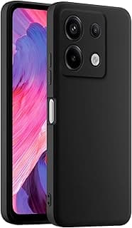 Colourful Silicone Mobile Phone Case, Suitable for Redmi Note 13 Pro 5G / Poco X6 5G (6.67 Inches) - Black