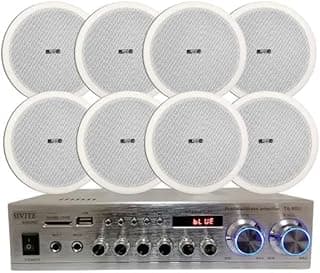 Sound System 8 Sound System Ceiling Speakers 6W Speaker 60W Intersound