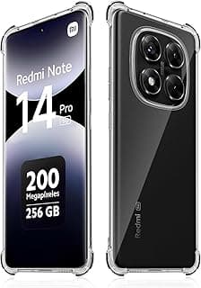 Cover for Xiaomi Redmi Note 14 Pro 5G Case, Ultra Thin Transparent Protective Case with Four Corners Anti-fall TPU Flexible and Soft Shockproof Protective Cover