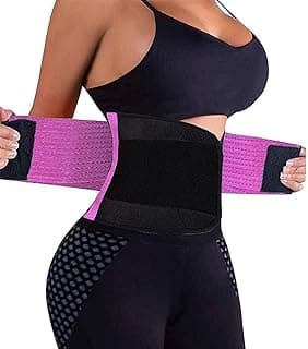 Waist Trainer for Women - Waist Trimmer Back Support Belt Sweat Wrap for Weight Loss Workout Fitness Gym Sport
