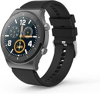 Revo Smartwatch, 1.3" Hd Touchscreen, Bluetooth Calling, Smart Watch With Rolling Ui & Dual Button Technology, Spo2, Heart Rate & Temperature Monitoring (Black)