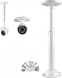 11.8"-23.6" Telescopic Adjustable I-Shaped Security Camera Wall Ceiling Mount Bracket, Dome Camera Mount Universal Camera Wall Mounting Bracket for CCTV Security Camera/IP Camera