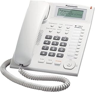 Panasonic KX-TS880 Caller ID White - Phones (Learphone, 50 Entries, Caller ID, White)