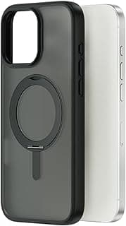 جراب Armor Ultra لهاتف iPhone 16 (6.1 بوصة)، حماية من السقوط بمعايير عسكرية مع زوايا معززة وملمس مطفي نحيف، غطاء ممتص للصدمات - أسود | ضمان 18 شهر