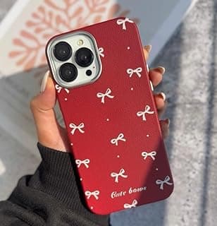 Fekra Luxury Cute Bows Case for iPhone 17 Air with Camera Lens Protector Included, Slim Silicone Cover with Microfiber Lining, Anti-Fingerprint, Shockproof Phone Case (Cute Bows, iPhone 17 Air)