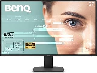 بين كيو شاشة GW2791 مقاس 27 انش 1080p FHD 100Hz IPS للعناية بالعين، HDMI، منفذ عرض، 1080x1920، حافة رفيعة للغاية، معتمدة من تي يو في، خالية من الوميض، ضوء ازرق منخفض بلس