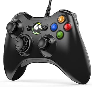 Diswoe Xbox 360 Game Controller, USB Wired Controller Improved Ergonomic Design Gamepad for Xbox 360 PC(Windows 7/8 / 8.1/10 / XP/Vista)