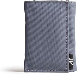 AR Tri Wallet by Arij Bags | Water-Resistant Fabric Wallet - Tri-Fold Design with 7 Card Slots + Cash Pocket with RFID Protection (Grey)