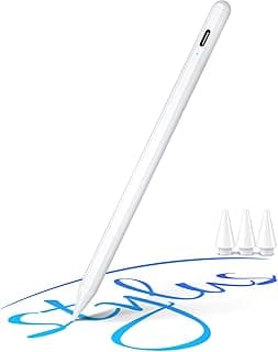 قلم AT-Mizhi لجهاز ايباد، قلم ابل USB C، قلم تاتش لاجهزة ايباد الجيل العاشر/التاسع/الثامن/السابع/السادس/ايباد برو 12/12.9/11 بوصة/ايباد ميني 6/الجيل الخامس/ايباد اير 13/11/6/5/4/3، تحكم دقيق، مغناطيسي