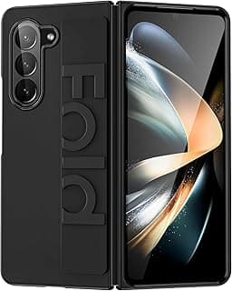 Hand Strap Case for Samsung Galaxy Z Fold 6 Phone Case,Ultra Slim & Thin Shockproof Hard PC Matte Protective Case for Galaxy Z Fold 6,Samsung Z Fold 6 Cover (Black)