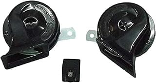 Set of 2 Piece Car Horn - Black
