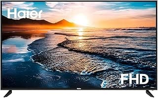 تلفزيون 43 بوصة بتقنية FHD من هاير، تلفزيون LED بدقة 1080 بكسل، نظام تشغيل اندرويد 11، أسود