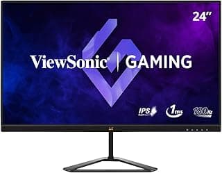 فيوسونيك شاشة ألعاب VX2479-عالية الدقة HD- برو 24 بوصة دون إطار FHD IPS مسطحة 1 مللي ثانية MPRT 180 هرتز، 2 HDMI، منفذ عرض، HDR10، 1920 x 1080