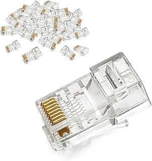 RJ45 Network Connector for UTP Cat 5, Cat 5e 50pcs -20331