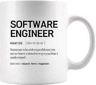 Panvola Software Engineer Definition Mug Engineering Gifts Graduation Birthday Promotion Coworker New Engineers Ceramic Mug 11 oz White 11 oz
