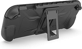 جراب سيليكون مع حامل، غطاء حماية كامل للجسم مضاد للانزلاق لجهاز Nintendo Switch 2