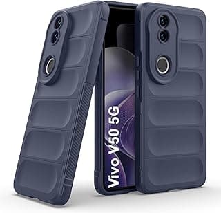 جراب متوافق مع Vivo V50 حمايه كامله من صدمات ماجيك شيلد مع حمايه للكاميرات من خامه السيلكون المقوي و مبطن من داخل-كحلي