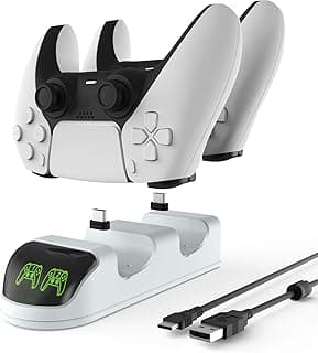 PS-5 Controller Charging Station, Charging Station for PS-5 Controller, with 2 Hour Charging Chip, Accessories for PS-5