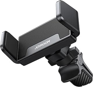 JR-ZS377 Car Phone Holder for Air Vent, 360° Rotatable Adjustable Grip, Universal Fit for 4.5–6.7″ Smartphones – Black