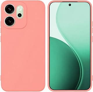 جراب سيليكون سائل متوافق مع Oppo Reno 15 Pro 5G، حماية كاملة للكاميرا مع بطانة مايكروفايبر ناعمة، غطاء متين مضاد للصدمات والخدش (وردي مرجاني)