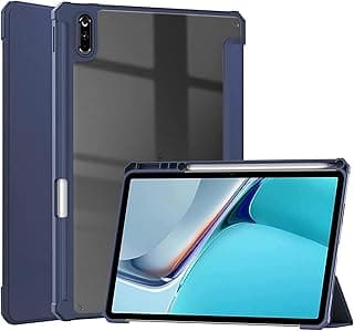 غطاء ذكي نحيف لهواوي MatePad 11.5 S (2024)/MatePad 11.5 S (2025) - غطاء حماية مضاد للصدمات مع مكان للقلم ومسند مغناطيسي، خاصية النوم/الاستيقاظ التلقائي، حماية كاملة (Evo Navy)