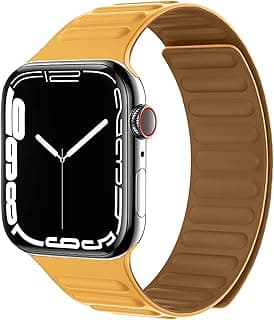 استيك سيليكون Dl3 Mobilak متوافق مع ساعة ابل Ultra 49mm 46mm 45mm 44mm 42mm، سوار مغناطيسي