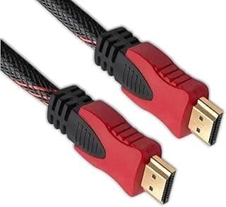 كيبل HDMI الى HD رقمي فاخر AB-105F مع قلب نحاسي تم اختباره ونقل اشارة سريع لاجهزة متعددة، 1.4 فولت، اسود (اتش دي شيلد 1 متر)