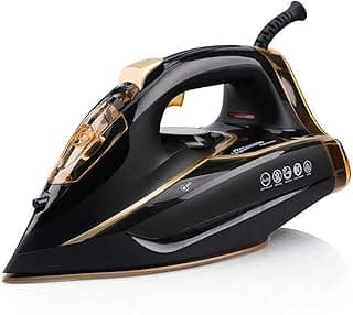 RAF Steam Iron R.1252G, 2600 Watt, 220v, 50Hz, Black