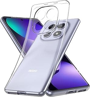 جراب شفاف مرن متوافق مع هاتف Xiaomi Redmi Note 15 Pro Plus (5G) [جراب سيليكون] [شفاف 100%] [رفيع للغاية]