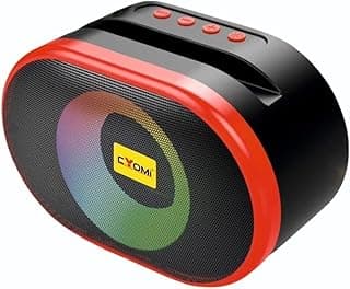 Portable Bluetooth Speaker with RGB Lights, 8W Super Bass, USB, FM Radio, TF Card Support, Wireless Sound System for Mobile Devices and laptop (STT019)