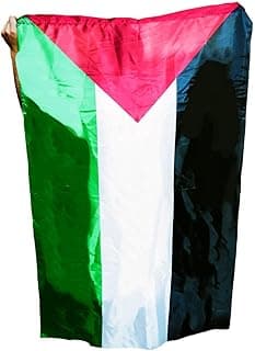 علم فلسطين، راية وطنية، أخضر وأبيض وأسود وأحمر