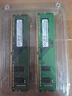 ذاكرة رام 8 جيجابايت نوع DDR4 بتردد 3200 ميجاهرتز (مكونة من قطعتين سعة كل منهما 4 جيجابايت DDR4-3200) للكمبيوتر المكتبي من ميكرون