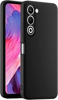 Silicone Case High Quality Padded Inside with Full Camera Protection for Oppo A5i Pro (Black)
