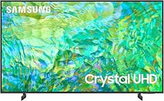تلفزيون 50 بوصة بمعالج كريستال 4K ليد مع ريسيفر مدمج من سامسونج، لون أسود [موديل 2023] UA50CU8000UXEG